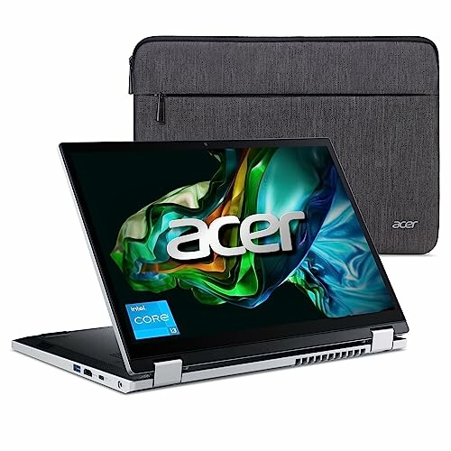 Acer convertible laptop with protective case.