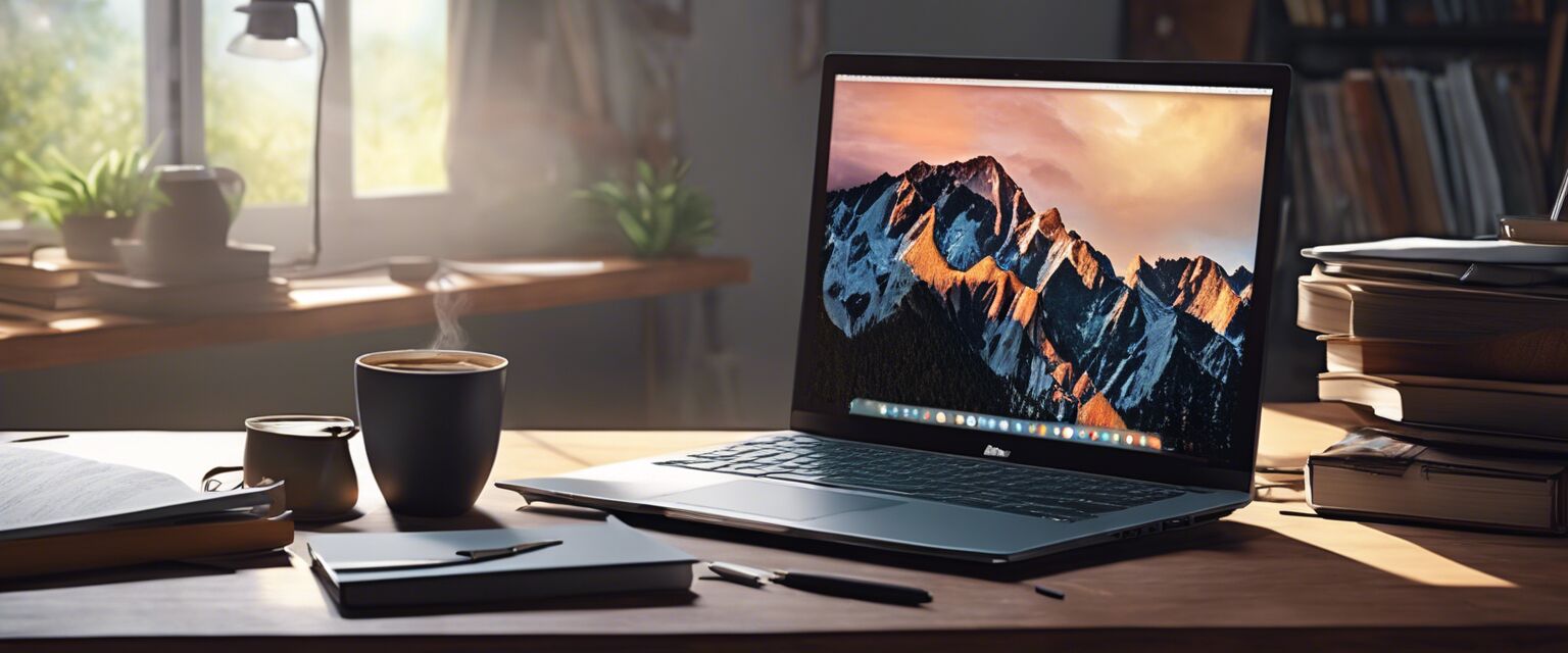 Budget laptop study space
