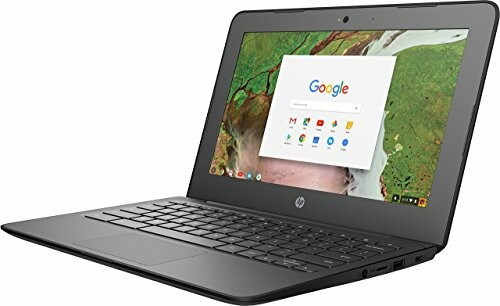 HP Chromebook displaying Google homepage