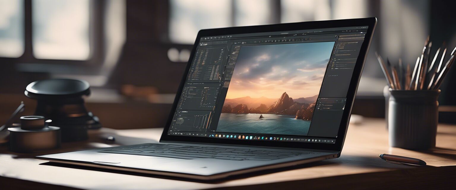 Laptop for design and art