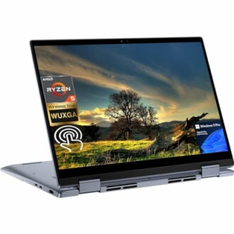 Lenovo convertible laptop with AMD Ryzen 5 and Windows 11 Pro.