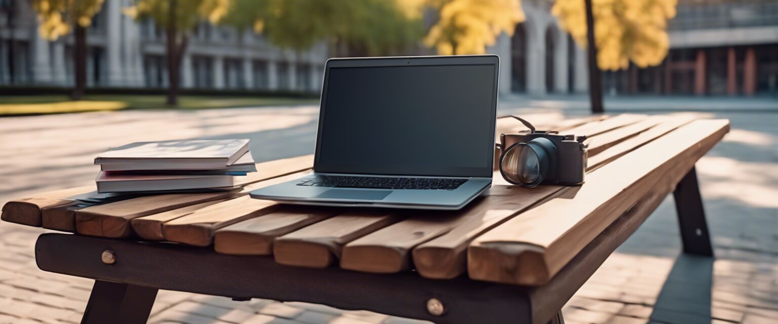 Lightweight laptop in use
